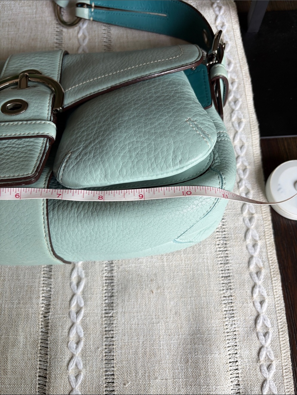 Vintage Coach SoHo HOBO RARE Light Turquoise Tiffany Blue - Picture 15 of 16